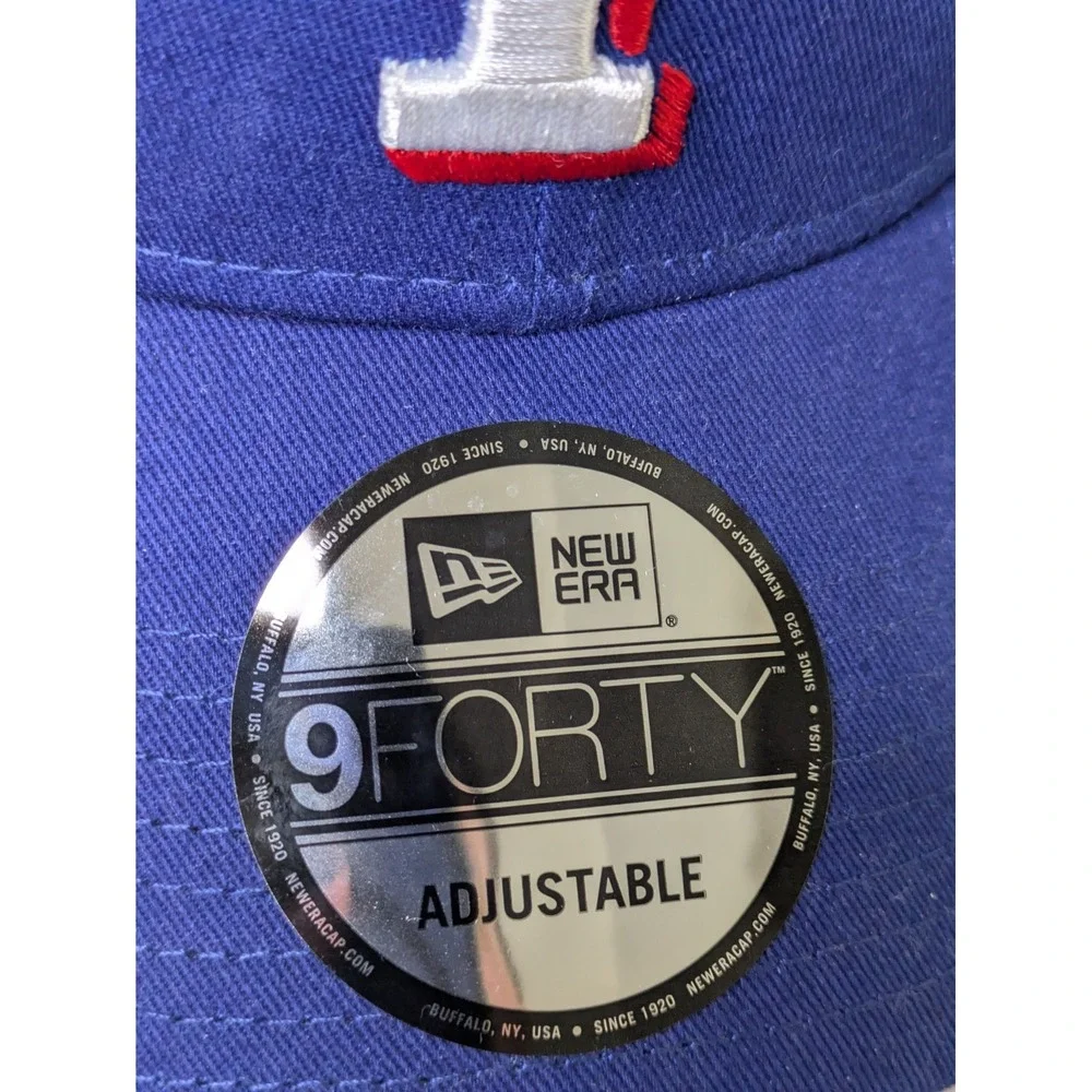 Texas Rangers Hat New Era 9Forty Blue‎ Red Adjustable Cap Snapback MLB